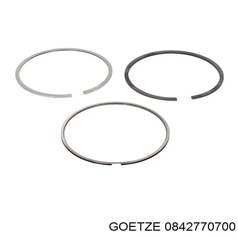 Кільця поршневі на 1 циліндр, 2-й ремонт (+0,50) Goetze 0842770700 ціна, від 20.65 USD