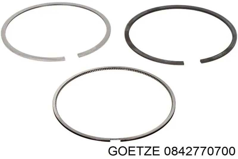 0842770700 Goetze кільця поршневі на 1 циліндр, 2-й ремонт (+0,50)