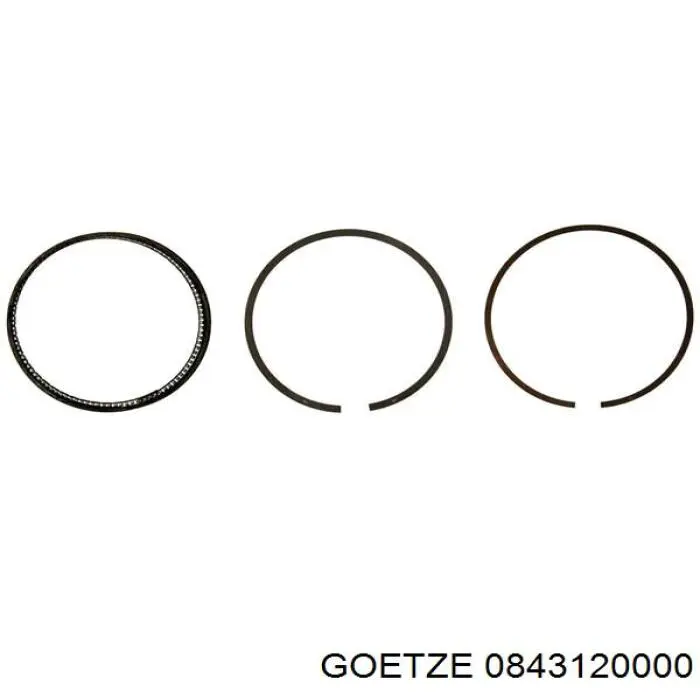 Кільця поршневі на 1 циліндр, STD. Goetze 0843120000 ціна, від 23.51 USD