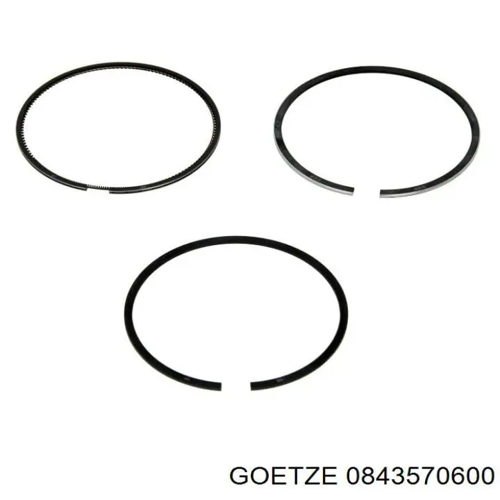 007RS001480N2 Mahle Original Кільця поршневі на 1 циліндр, 2-й ремонт (+0,50)