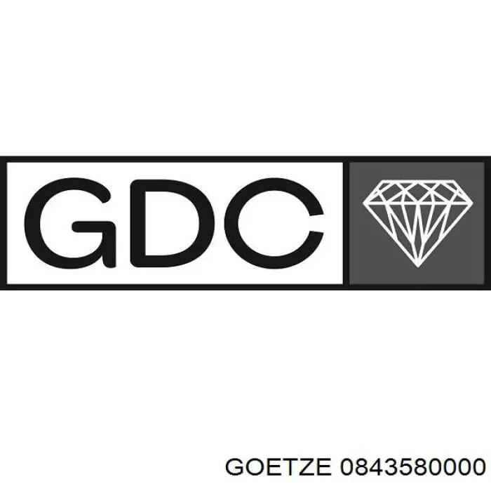 Комплект поршневих кілець на 1 циліндр, STD. Goetze 0843580000