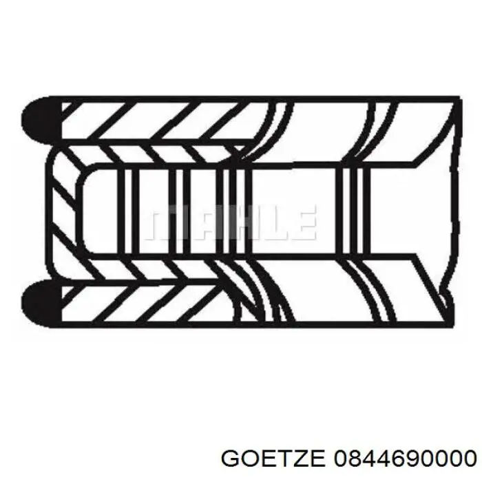 Кільця поршневі на 1 циліндр, STD. Goetze 0844690000 ціна, від 10.02 USD