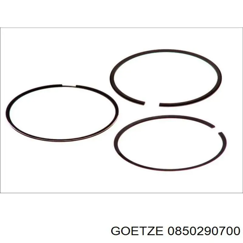 0850290700 Goetze кільця поршневі на 1 циліндр, 2-й ремонт (+0,50)