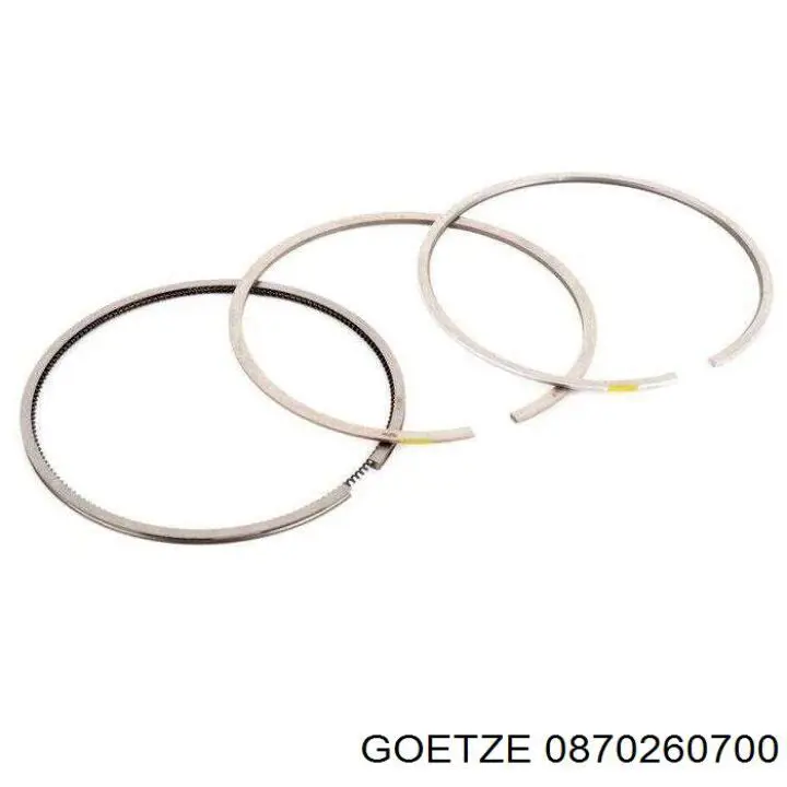 Кільця поршневі на 1 циліндр, 2-й ремонт (+0,50) 0870260700 Goetze