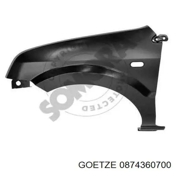 Кільця поршневі на 1 циліндр, 2-й ремонт (+0,50) 0874360700 Goetze