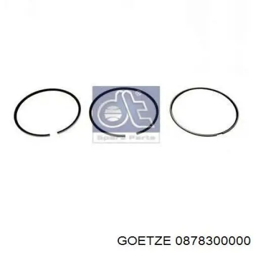 0878300000 Goetze Кільця поршневі на 1 циліндр, STD.