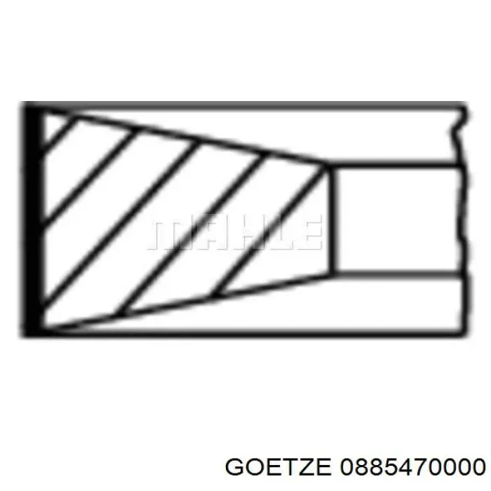 Кільця поршневі на 1 циліндр, STD. Goetze 0885470000 ціна, від 16.30 USD