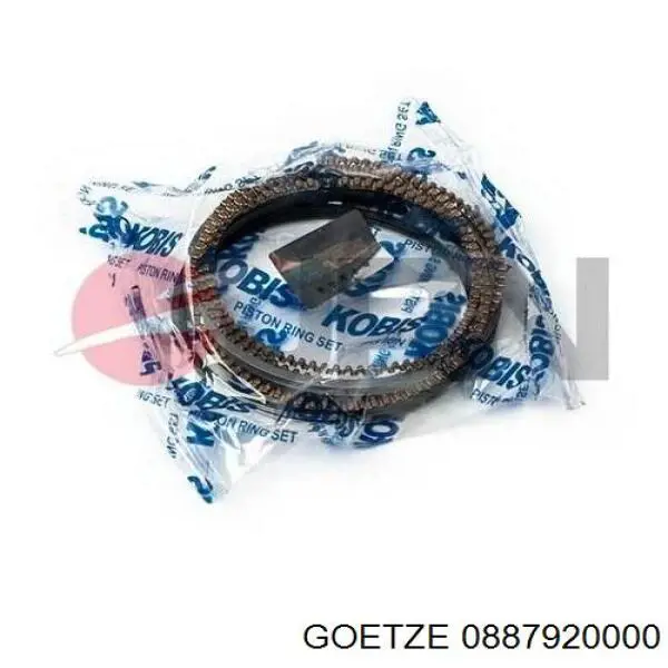 Кільця поршневі на 1 циліндр, STD. Goetze 0887920000 ціна, від 39.47 USD