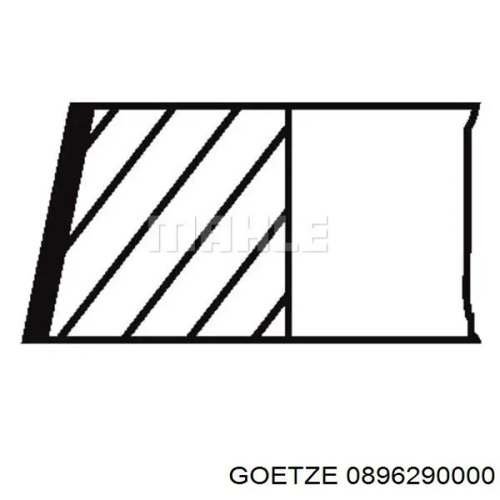 0896290000 Goetze кільця поршневі на 1 циліндр, std.