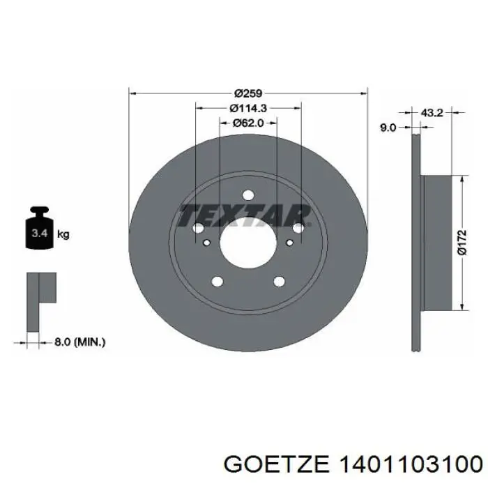 Гільза поршнева Goetze 1401103100 ціна, від 25.68 USD