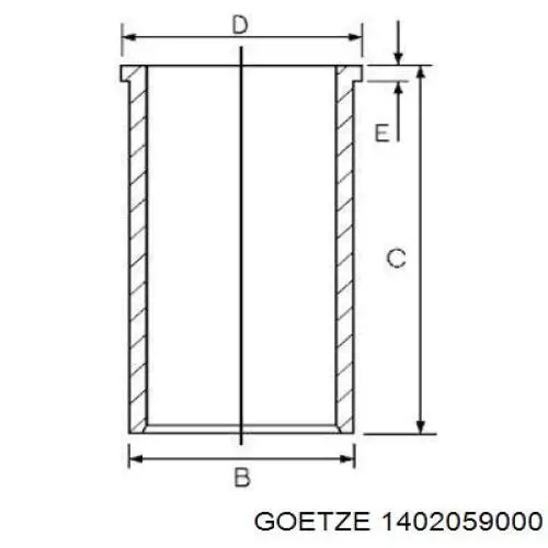 Гільза поршнева Goetze 1402059000 ціна, від 38.42 USD