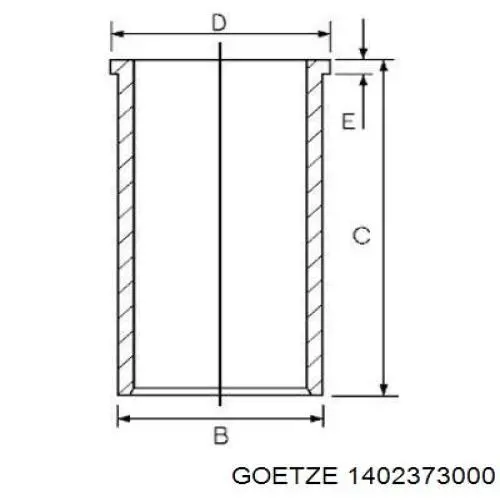 Гільза поршнева Goetze 1402373000 ціна, від 22.75 USD