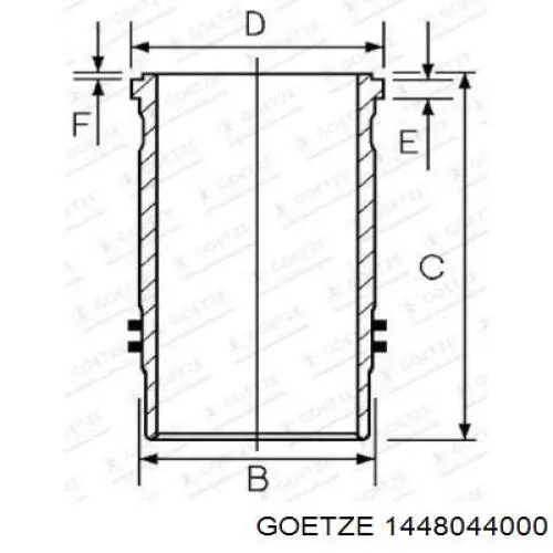 Гільза поршнева Goetze 1448044000 ціна, від 69.91 USD