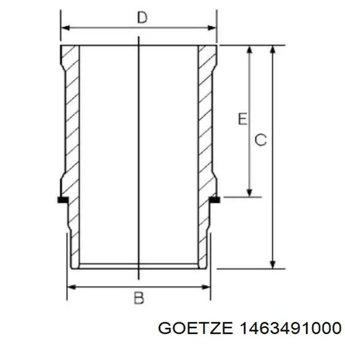 Гільза поршнева Goetze 1463491000 ціна, від 27.33 USD