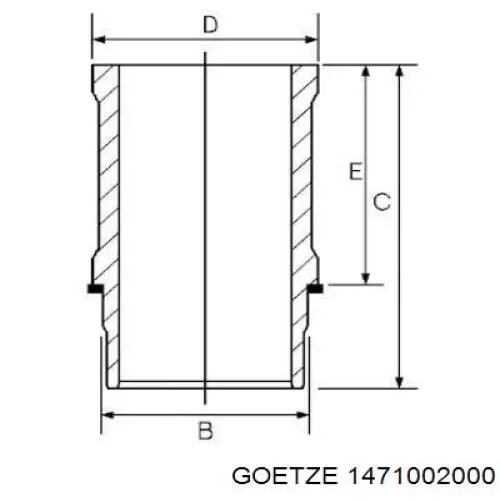 1471002000 Goetze Гільза циліндра