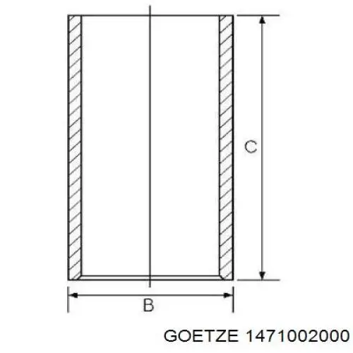 Гільза поршнева Goetze 1471002000 ціна, від 34.97 USD