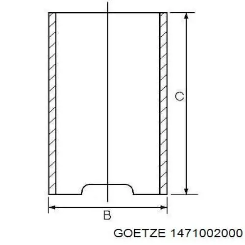 Купити 1471002000 Goetze Гільза поршнева