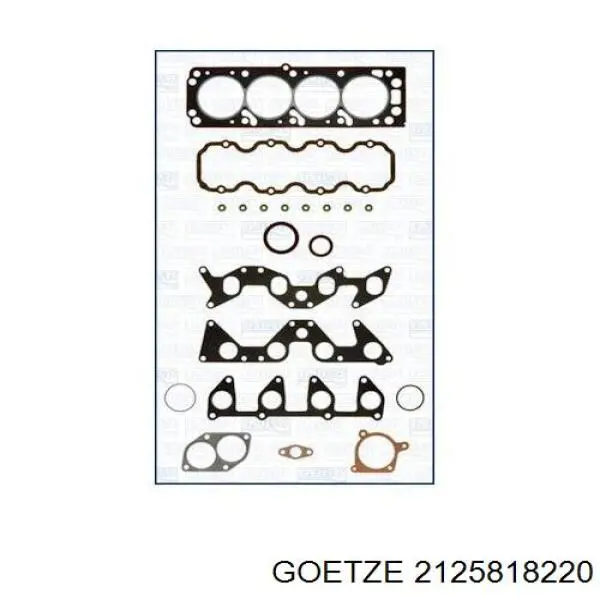 Комплект прокладок двигуна, верхній 1606666 Opel