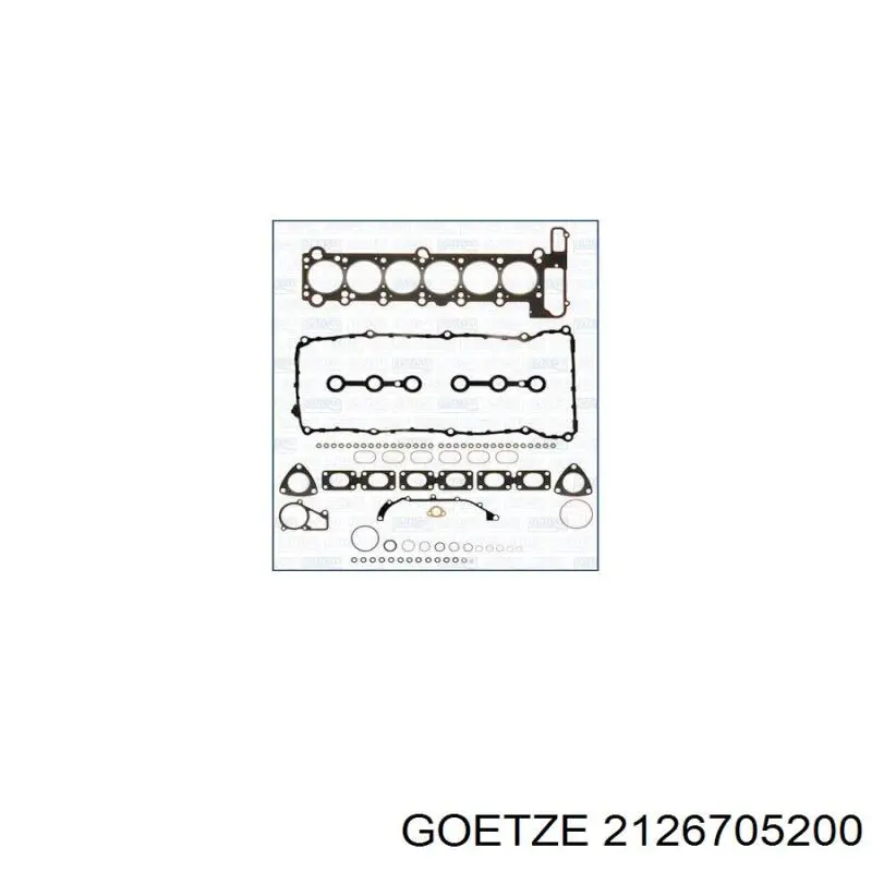 2126705200 Goetze Комплект прокладок двигуна, верхній