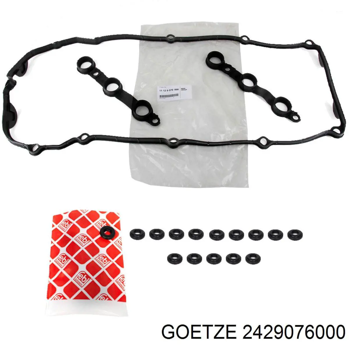 Прокладка клапанної кришки двигуна, комплект 2429076000 Goetze