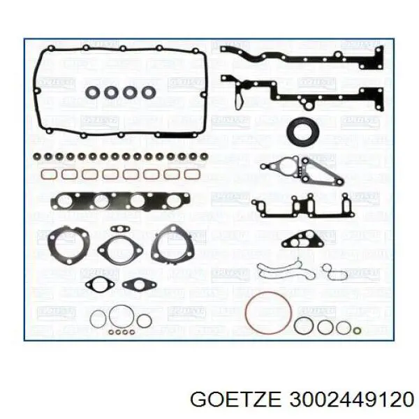 Прокладка головки блока циліндрів (ГБЦ), права 3002449120 Goetze