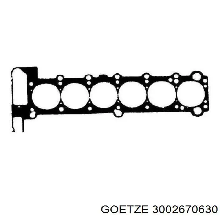 3002670630 Goetze прокладка головки блока циліндрів (гбц)