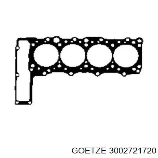 3002721720 Goetze прокладка головки блока циліндрів (гбц)