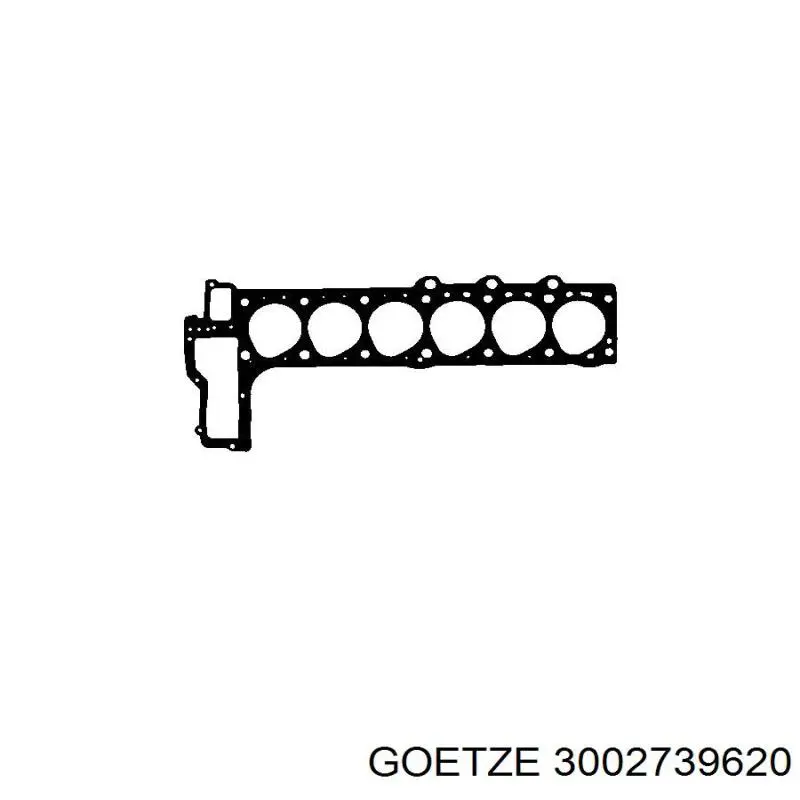 3002739620 Goetze прокладка головки блока циліндрів (гбц)
