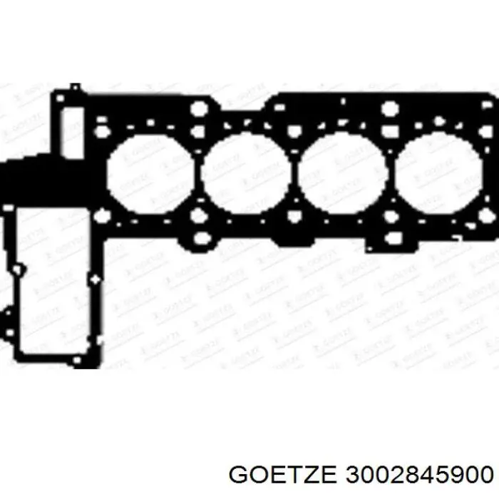 3002845900 Goetze прокладка головки блока циліндрів (гбц)