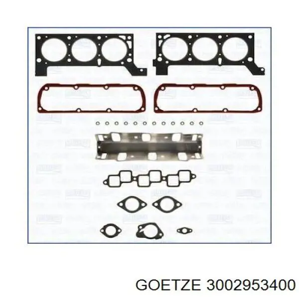 3002953400 Goetze прокладка головки блока циліндрів (гбц, права)