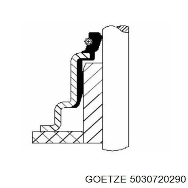 Сальник клапана (маслознімний), впускного Goetze 5030720290 ціна, від 1.00 USD