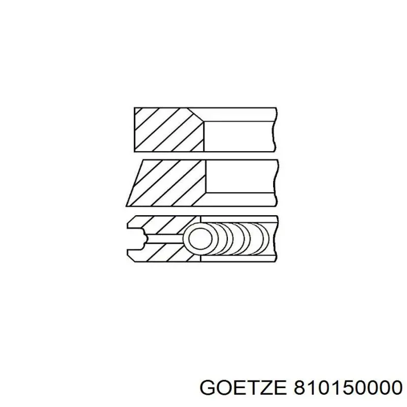 Купити 7701470248 Renault (RVI) Кільця поршневі на 1 циліндр, STD.