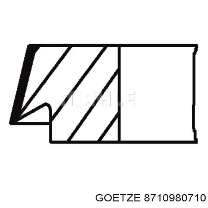 Купити 0297912 Mahle Original Поршень в комплекті на 1 циліндр, 2-й ремонт (+0,50)