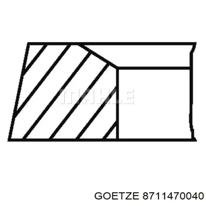 Поршень в зборі Goetze 8711470040 ціна, від 80.34 USD