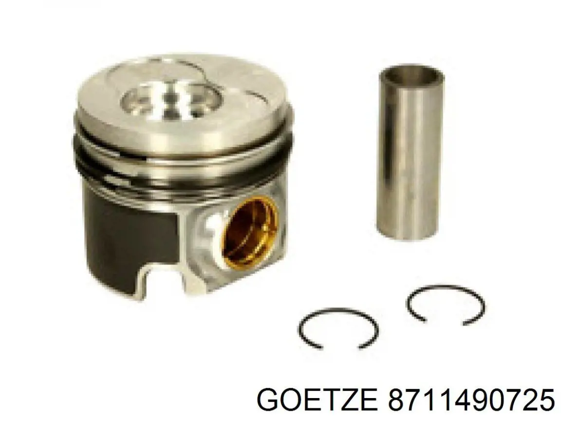 8711490725 Goetze поршень в комплекті на 1 циліндр, 2-й ремонт (+0,50)