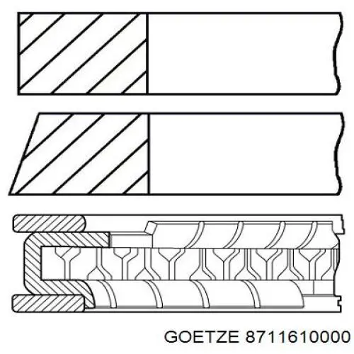 Купити 805033001 SM Поршень в комплекті на 1 циліндр, STD