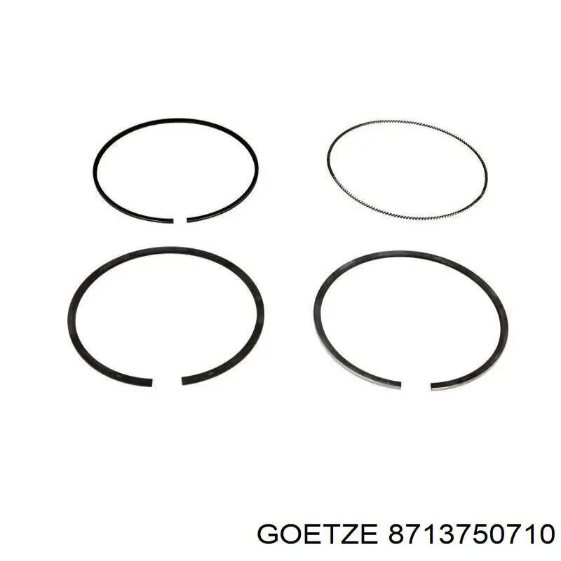 Купити 8713750710 Goetze Поршень в комплекті на 1 циліндр, 2-й ремонт (+0,50)