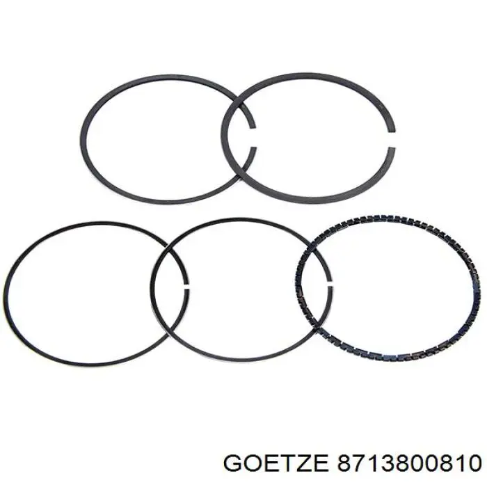 8713800810 Goetze поршень в комплекті на 1 циліндр, 3-й ремонт (+0,60)