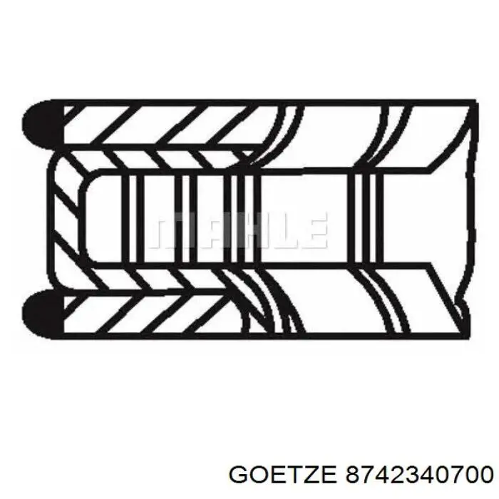 8742340700 Goetze Поршень в зборі