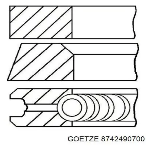 Поршня, 2-й ремонт (+0,50) Mahle Original 021PI00125002 ціна, від 77.80 USD