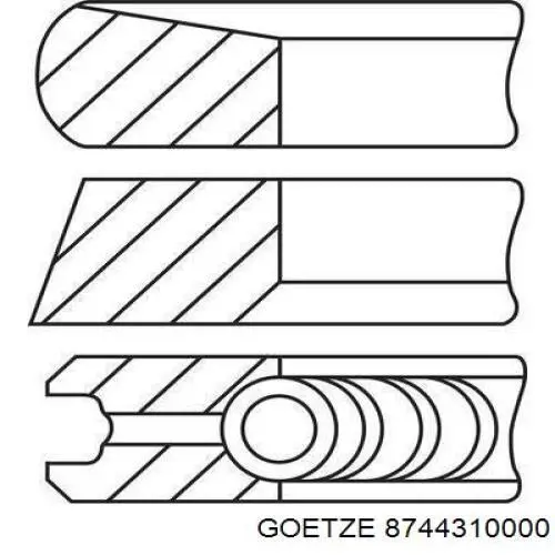 Купити 039PI00117000 Mahle Original Поршень в комплекті на 1 циліндр, STD