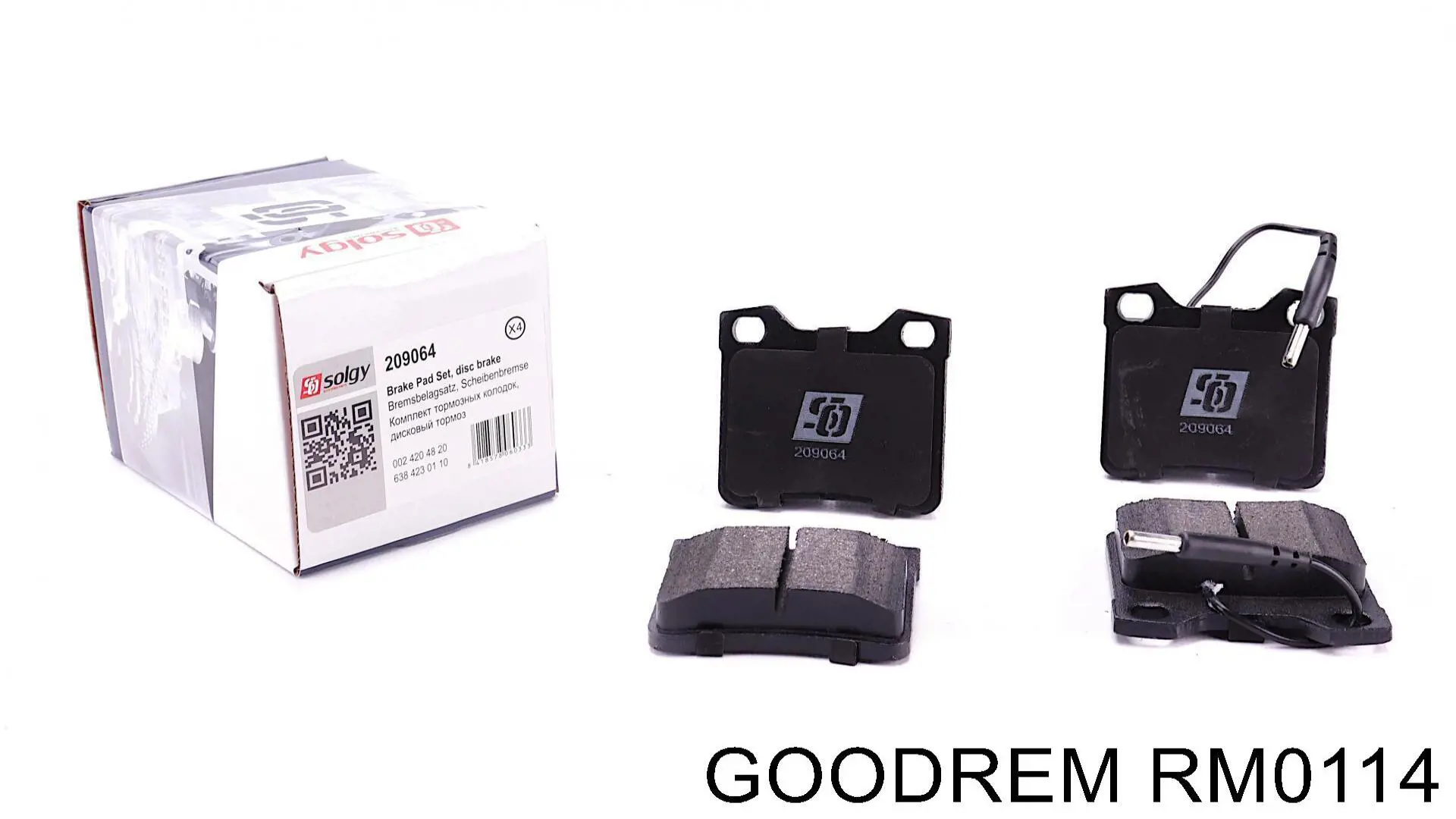 Задні гальмівні колодки RM0114 Goodrem