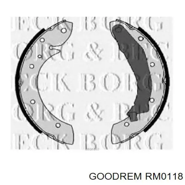 Купити RM0118 Goodrem Колодки гальмові задні, барабанні