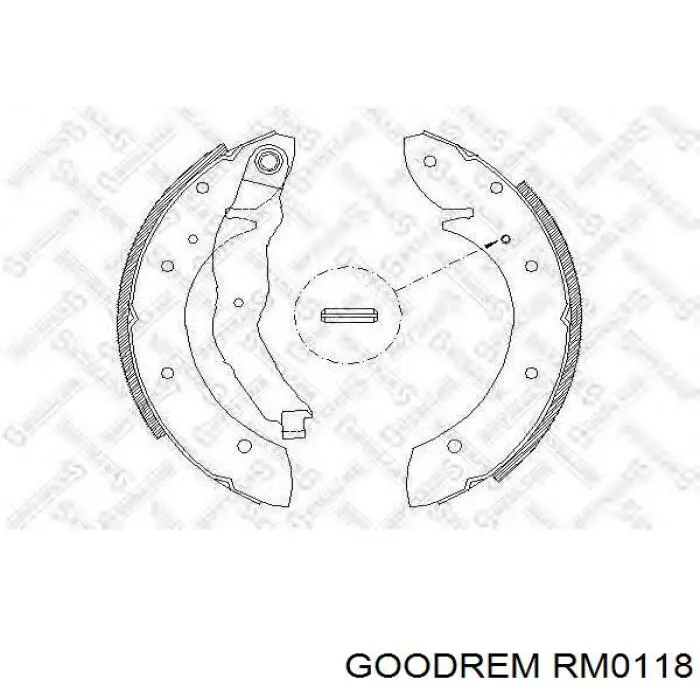 Колодки гальмові задні, барабанні RM0118 Goodrem