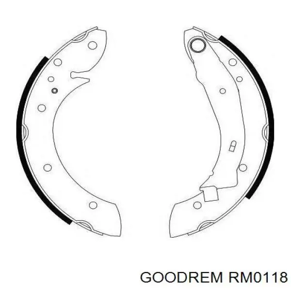 Колодки гальмові задні, барабанні Goodrem RM0118 ціна, від 16.30 USD