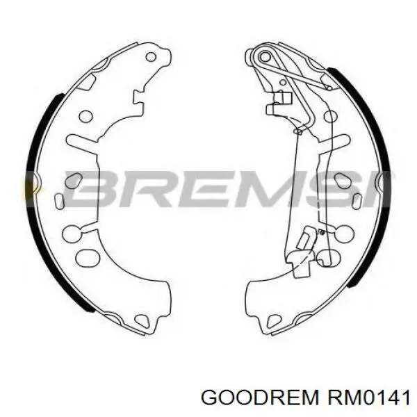 Колодки гальмові задні, барабанні Goodrem RM0141 ціна, від 18.01 USD
