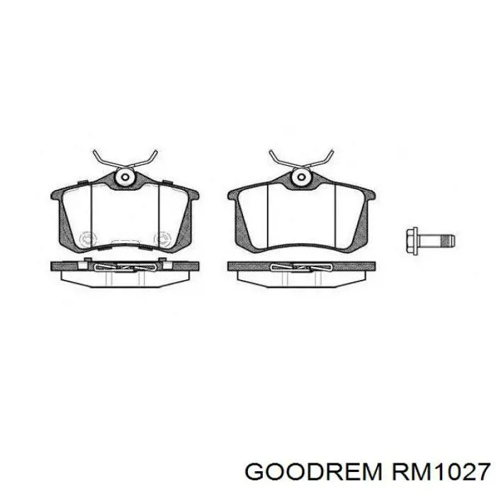 Купити RM1027 Goodrem Задні колодки