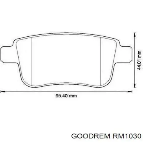 Купити RM1030 Goodrem Задні колодки