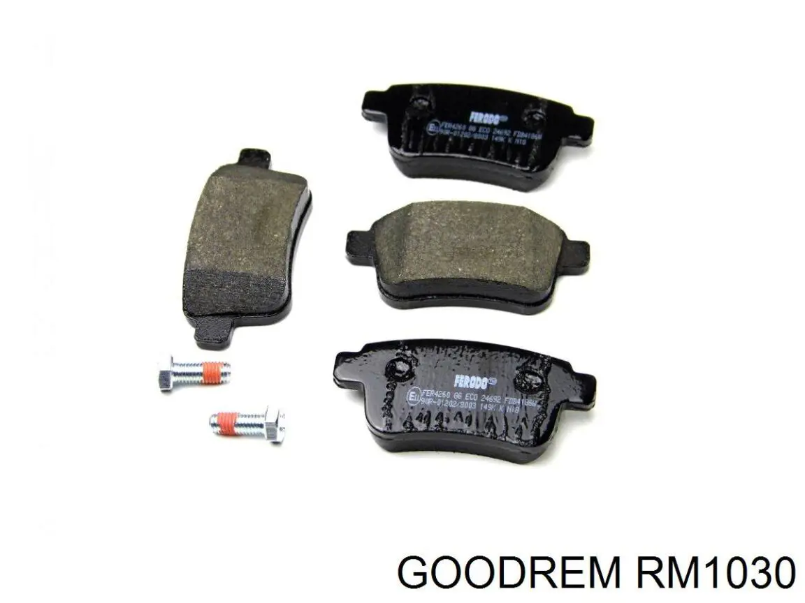 Задні гальмівні колодки RM1030 Goodrem