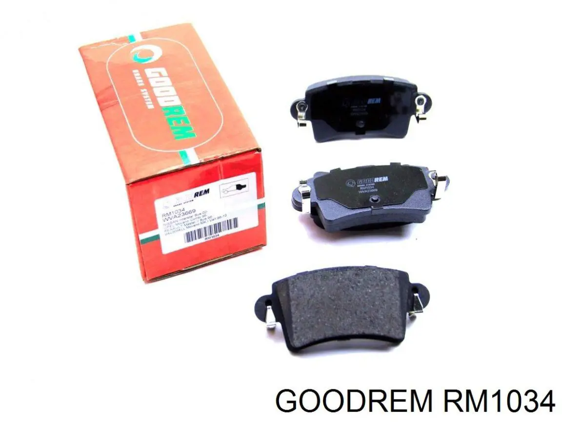 Задні гальмівні колодки Goodrem RM1034 ціна, від 13.48 USD